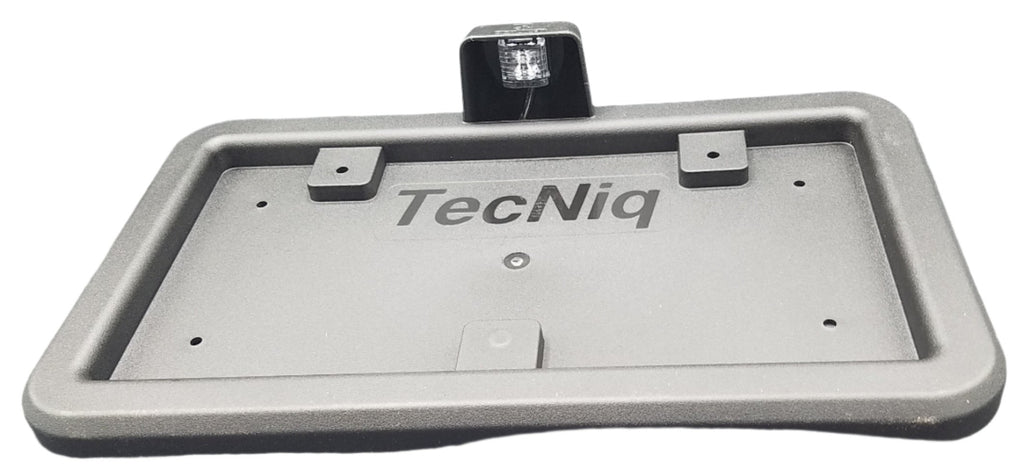 Tecniq License Plate Bracket Full Back w/1 LED Light Black Frame (L31-WB00-1)