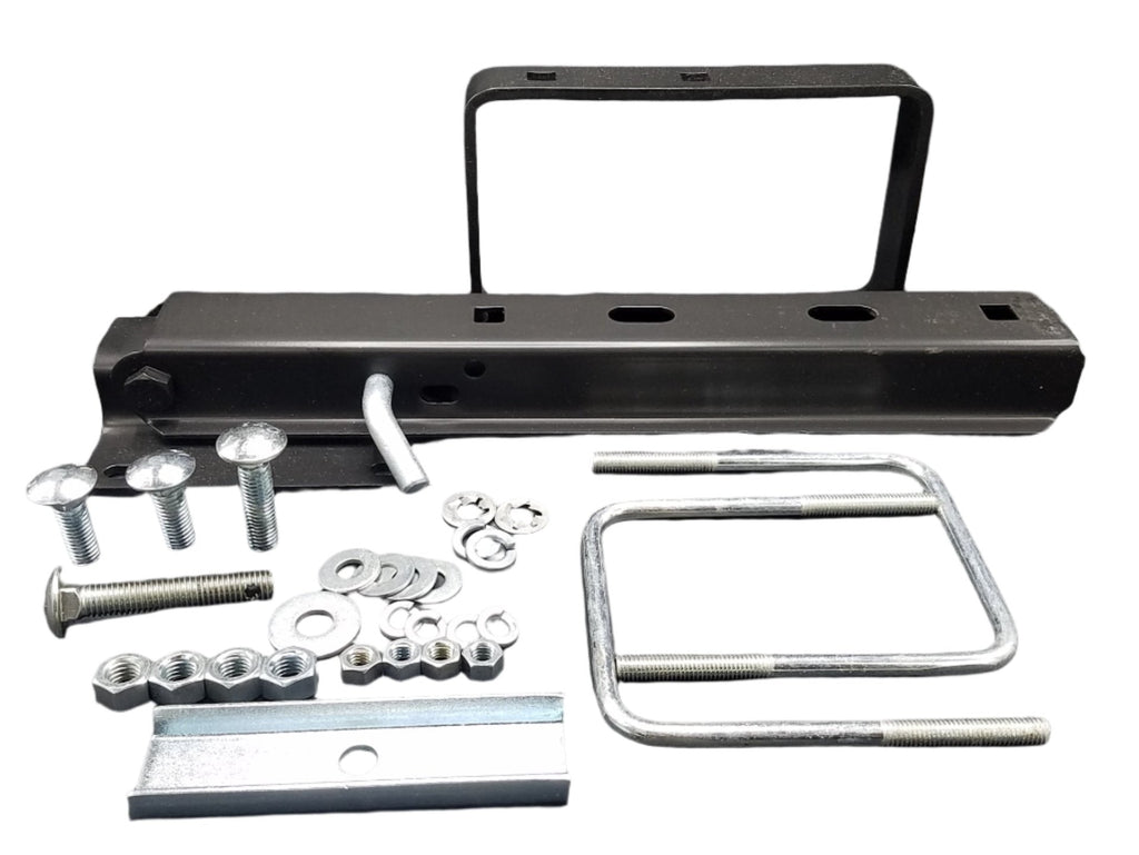 Brophy  Fold Down Tire Carrier for Square Bumpers 4" to  4-1/2" Holds Up to 17-1/2" Wheels Trailer Mini Motorhome(ECTC)