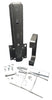 Brophy Rigid Mount Tire Carrier for Square Bumpers 4" to  4-1/2" Holds Up to 17-1/2" Wheels Trailer Mini Motorhome(RMTC)