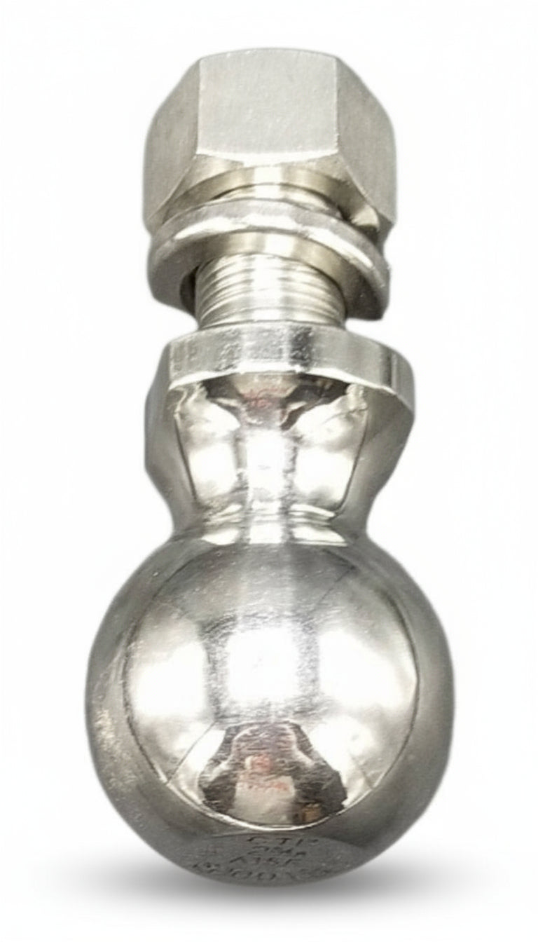 Reese STAINLESS STEEL Trailer Hitch Ball, 2 5/16 inch x 1" 6,000# SS tow (57004)