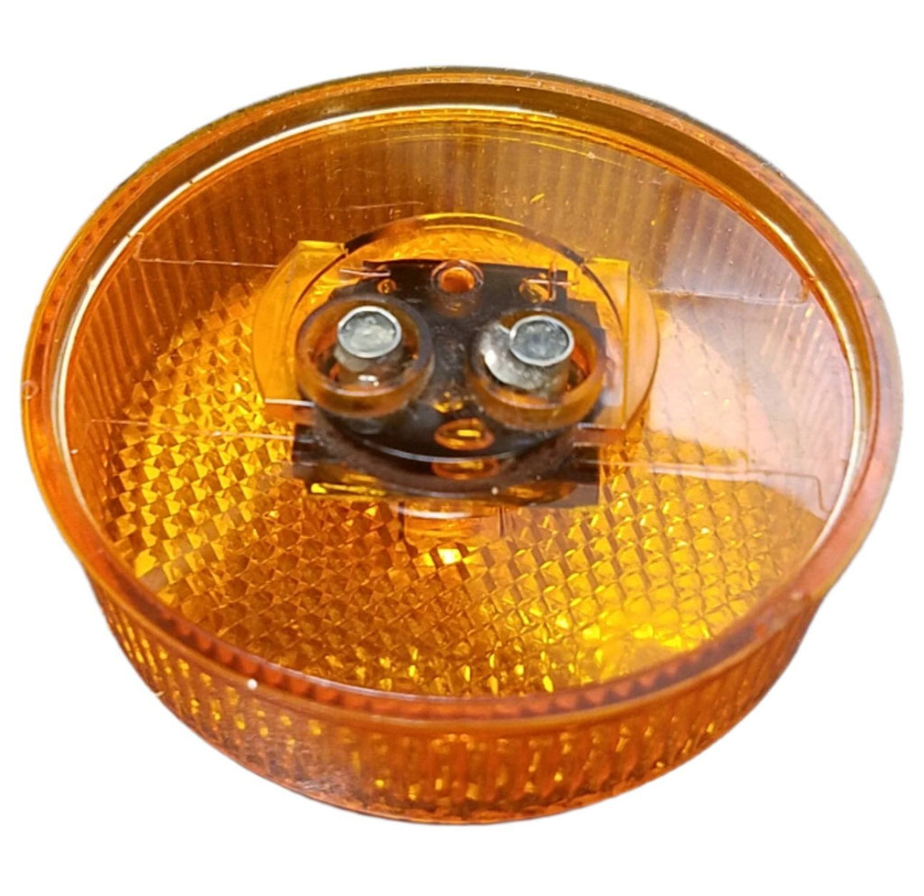 Innovative Lighting Round 2.5" LED Marker/Clearance Light Amber Operates 9-16 Volt DC Systems Single and Multi-LED Configuration 100,000 Hours of Service Life Fits Truck & Trailer Shock and Vibration Proof (211-1100-1)