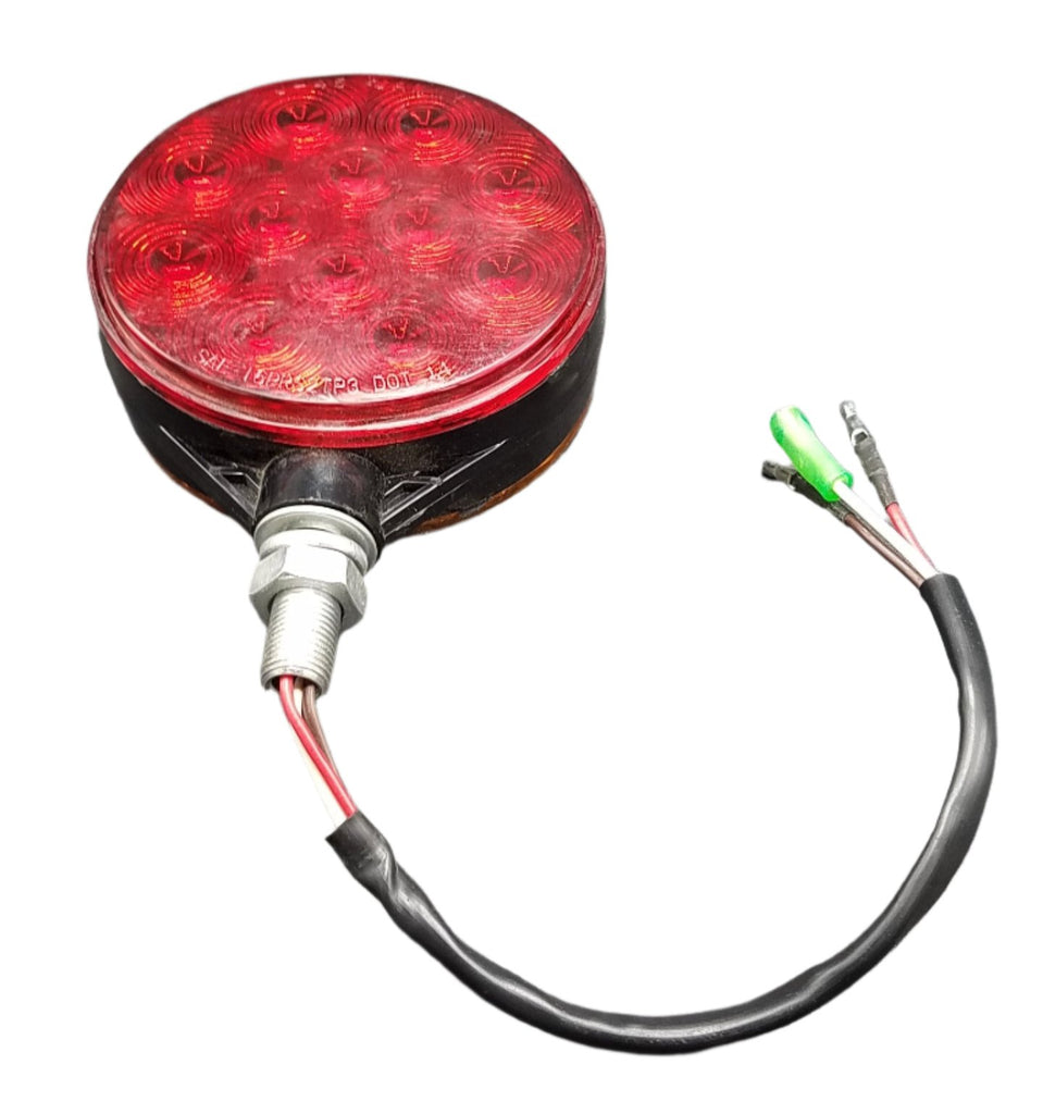 Jammy, LED Dual Face Pedestal Lamp Stop/Tail/Turn Model Amber/Red Lens Agricultural Lighting Durable Black ABS Plastic Base (J-755-AR)