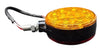 Jammy, LED Dual Face Pedestal Lamp Stop/Tail/Turn Model Amber/Red Lens Agricultural Lighting Durable Black ABS Plastic Base (J-755-AR)