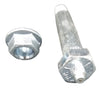 Bolt Equalizer Hex Head 0.56" x 3.4" WET Step Down End (0.50") Zinc Plated / 12N Nut / 1/2" Thick Plates / 2" Slippers / GREASEABLE (MR52HR-1)