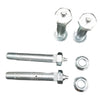 Bolt Equalizer Hex Head 0.56" x 3.4" WET Step Down End (0.50") Zinc Plated / 12N Nut / 1/2" Thick Plates / 2" Slippers / GREASEABLE (MR52HR-4)