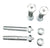 Bolt Equalizer Hex Head 0.56" x 3.4" WET Step Down End (0.50") Zinc Plated / 12N Nut / 1/2" Thick Plates / 2" Slippers / GREASEABLE (MR52HR-4)