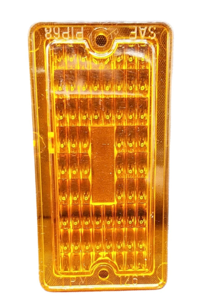 Peterson Manufacturing Replacement Amber Rectangular Lens, 1-1/2" x 3" Fits 126 Series Lights Durable Polycarbonate Easy Installation (126-25A)