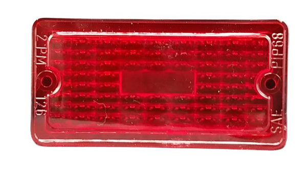 Peterson Manufacturing Replacement Red Rectangular Lens 1-1/2" x 3" Fits 126 Series Lights Durable Polycarbonate Easy Installation (126-25R)