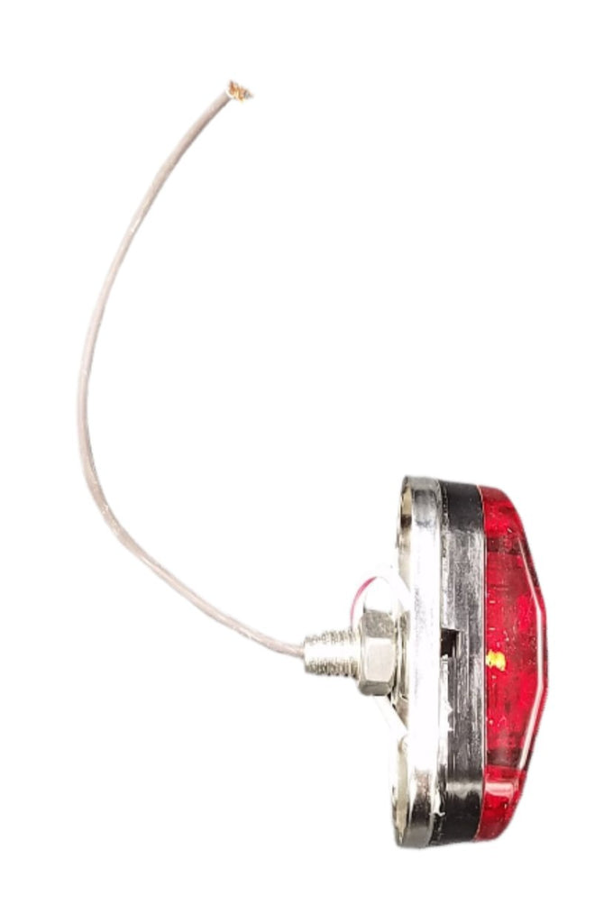 Grote Clearance Marker Light 2 1/2" Oval LED Red  Sealed Surface Mount Self-Grounded Base Fits Trailers Moisture Protection (47012)