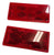 Peterson Manufacturing Red Reflector 3-1/8" x 1-3/8" Acrylic Adhesive Backing Fits Various Vehicles(E483R)