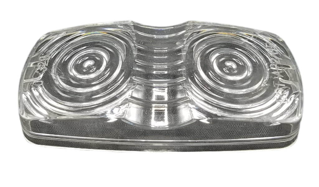 Jammy 2 x 4 White LED Bullseye Marker Light Lens Only (J-325-C-LENS)