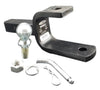 Tow Ready Clevis and Ball Mount Combo 6000Lbs Capacity 600Lbs Tongue Weight 2" Ball 1" Shank Holes 8-1/2" Length as Ball Mount 11-3/8" Length as Clevis Mount Black Finish (63037)