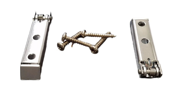 JR Products Stainless Steel Square Style Baggage Door Catch 2/pkg Screws Included (10245)