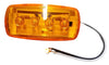 Bargman Side Marker Light LED Amber Clearance Reflex 2-1/2" x 1-1/4" Fits Various Trailers Long-Lasting and Energy-Efficient (47-58-032)