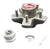 Pre Greased Idler Hub 3500# 5 x 4.5 BLUE, Dexter 1/2" Stud Cupped & Studded Star Shaped (8-248-5-PG-KIT)