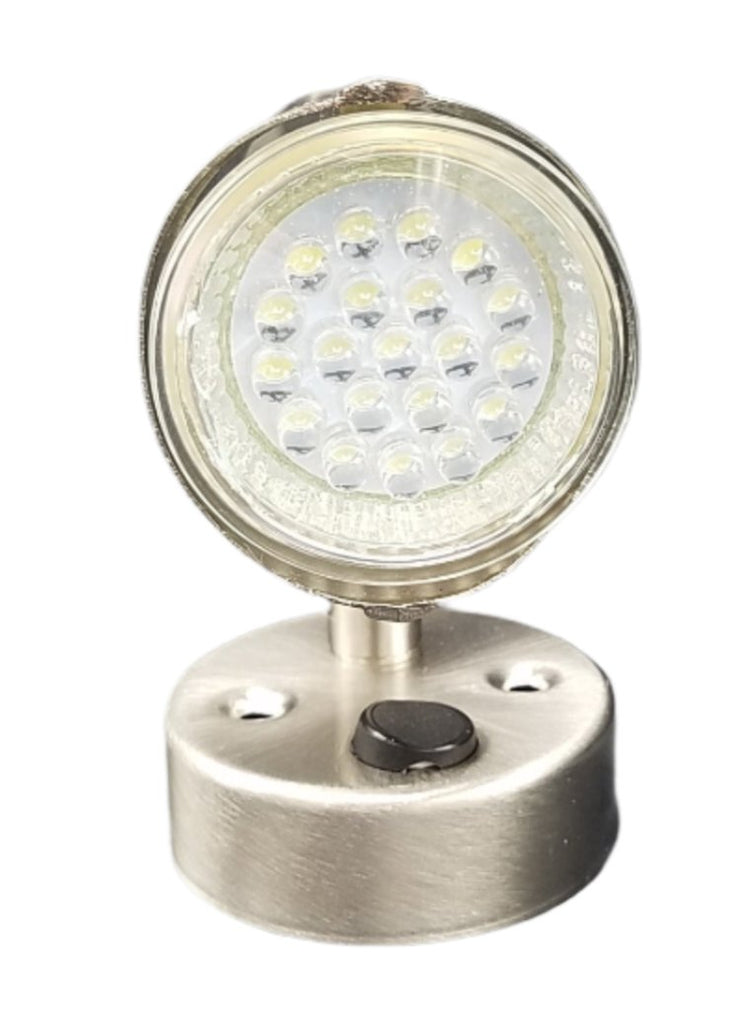 LED Hardwire Reading Light with Satin Chrome Finish RV Camper Desk L26-0067 (L26-0067)