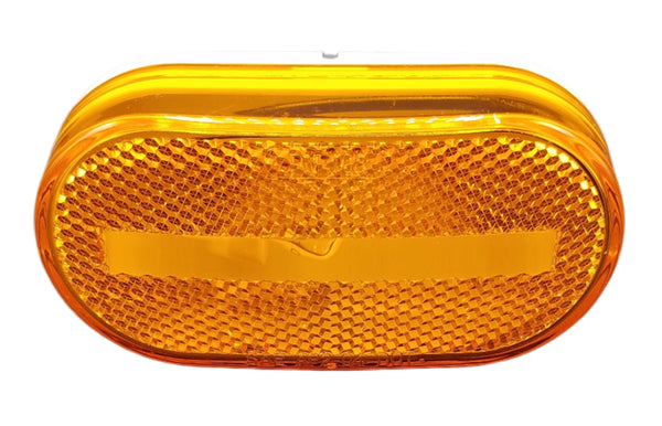 Peterson Marker Light Amber Reflex Acrylic Lens Built-in Reflector Fits Various Vehicles Heavy Duty Safety Lighting (108WA)