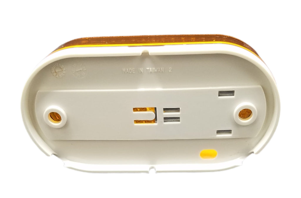 Peterson Marker Light Amber Reflex Acrylic Lens Built-in Reflector Fits Various Vehicles Heavy Duty Safety Lighting (108WA)