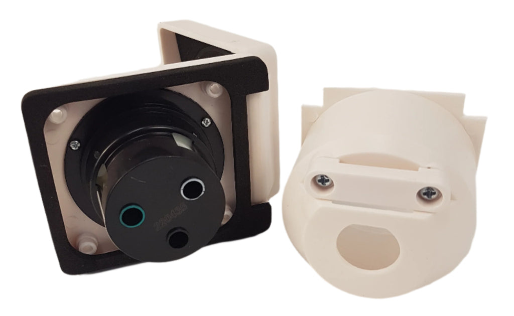 Motor Base Plug Epicord 30 Amp Twist Lock Power Inlet - White Trailer Boat RV  (277-000137)