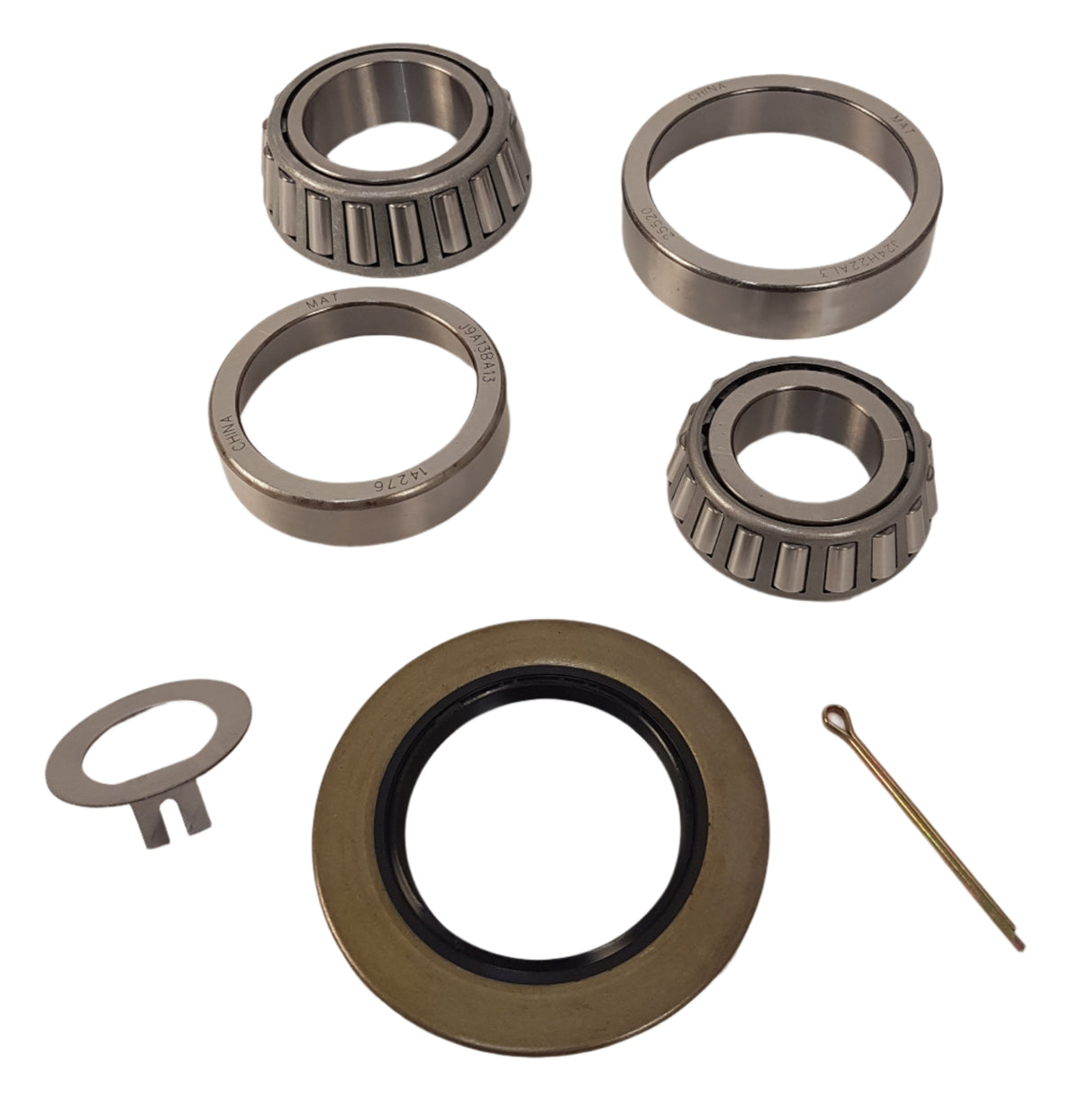 Trailer Bearing/Seal Kit 8 Lug 14125A / 25580 Bearing 2-1/8" ID Seal 5200K to 7K Axle Boat Trailer Pre 1999(BK3-200-10-10)