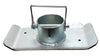 Zinc Plated Trailer Jack Foot w/ Pin 2" Extended Fits 2,000 - 5,000 Lbs A-Frame (JF100Z)