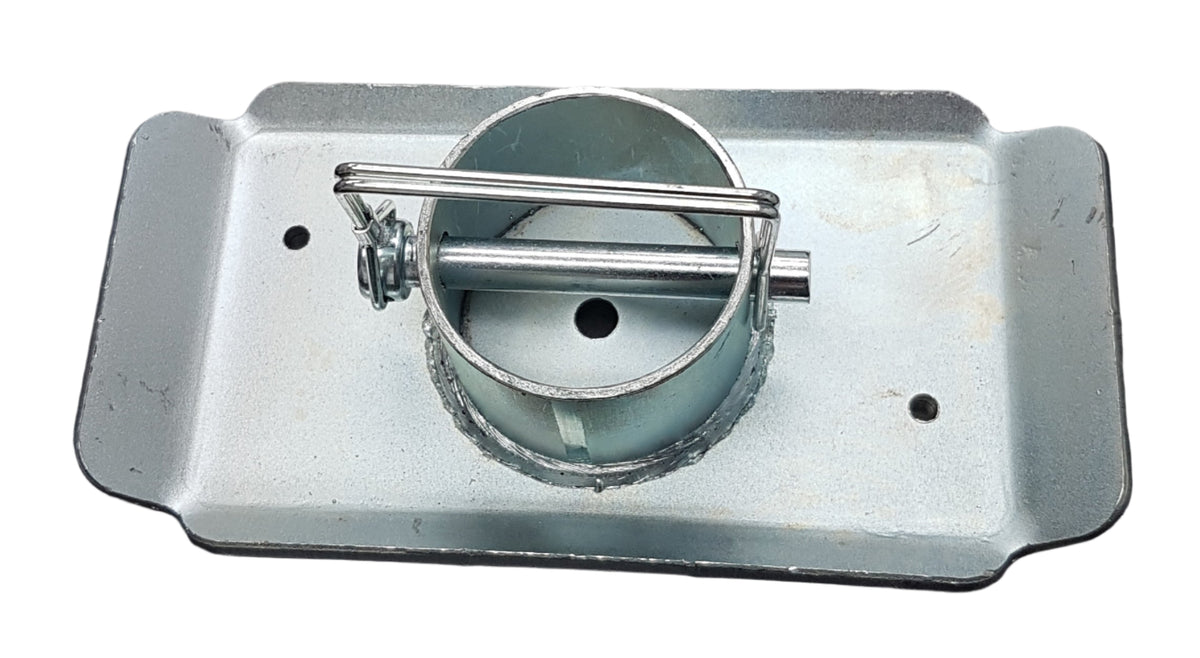 Zinc Plated Trailer Jack Foot w/ Pin 2" Extended Fits 2,000 - 5,000 Lbs A-Frame (JF100Z)