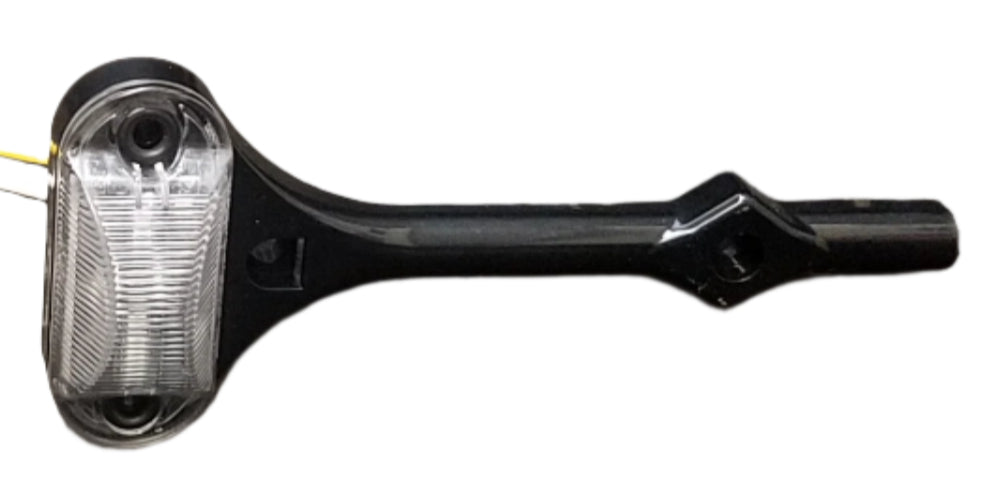 Jammy Oval LED Red & Amber Fender Light Clear Lens (Driver Side) Left Side (J-510-FML)