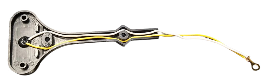 Jammy Oval LED Red & Amber Fender Light Clear Lens (Driver Side) Left Side (J-510-FML)