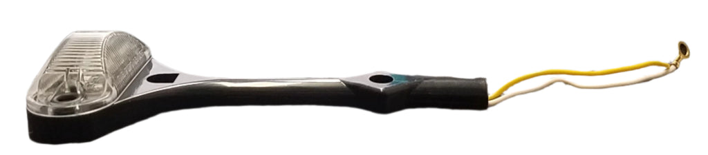 Jammy Oval LED Red & Amber Fender Light Clear Lens (Driver Side) Left Side (J-510-FML)