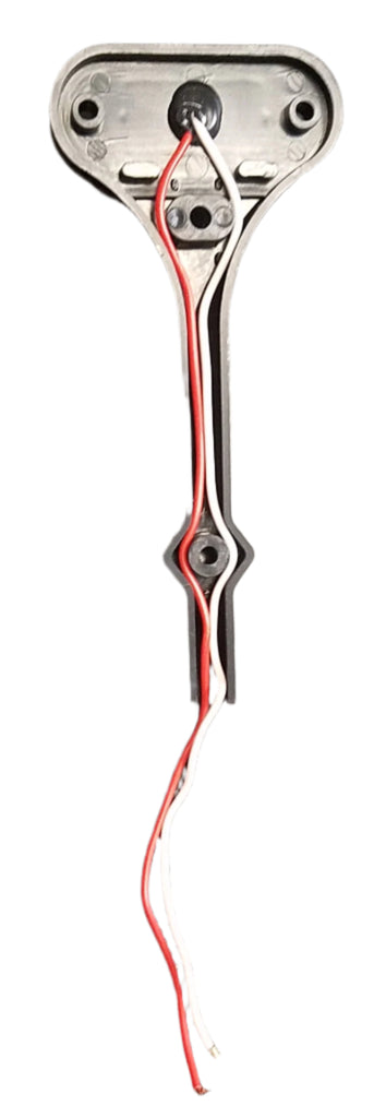 Jammy Oval LED Red & Amber Fender Light Clear Lens (Passenger Side) Right Side (J-510-FMR)