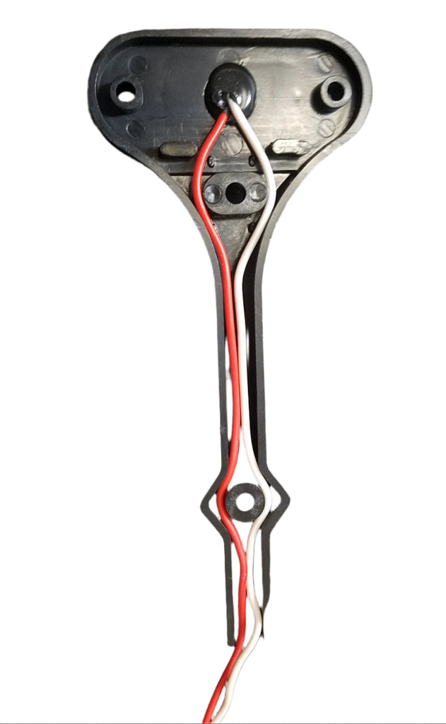 Jammy Oval LED Red & Amber Fender Light Clear Lens (Passenger Side) Right Side (J-510-FMR)