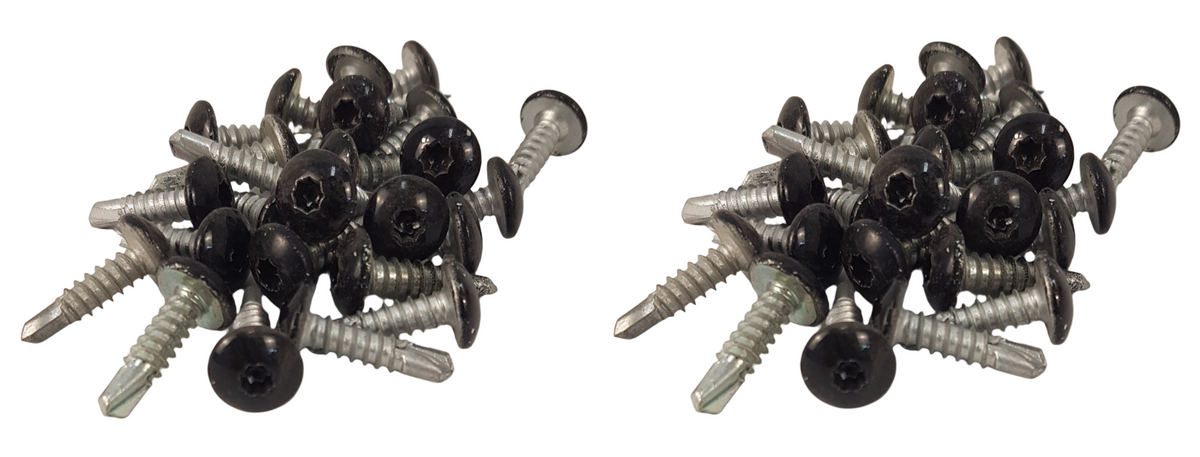 50 Black #10 Head x 3/4" G2 Cargo Trailer Exterior Sheet Metal Panel Screws Aluminum/Steel Skin (1034TOT3-G22000-50)