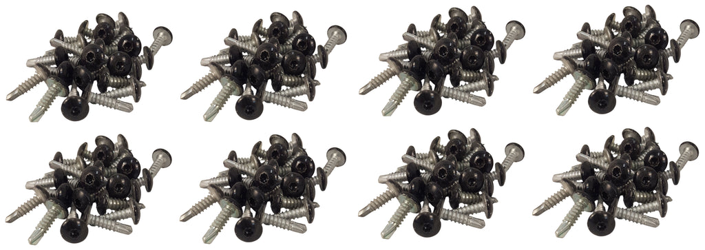 100 Black #10 Head x 3/4" G2 Cargo Trailer Exterior Sheet Metal Panel Screws Aluminum/Steel Skin (1034TOT3-G22000-200)