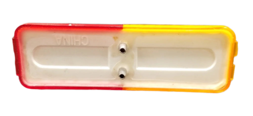 Pair (2) of Jammy 1-1/4" x 3-3/4" Dual Lens Amber/Red Sealed Lamp LED Snap In Fender Mount Light (J-5765-AR-LOTOF2)