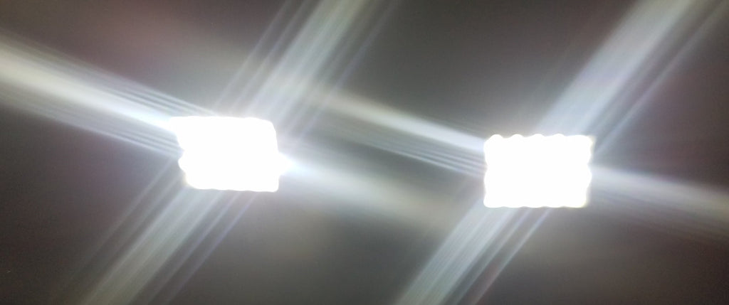 4" 60W Dual LED Work/Reverse Light with 2.5" Tow Hitch Bracket Hitch Light (QMP0002-KIT)