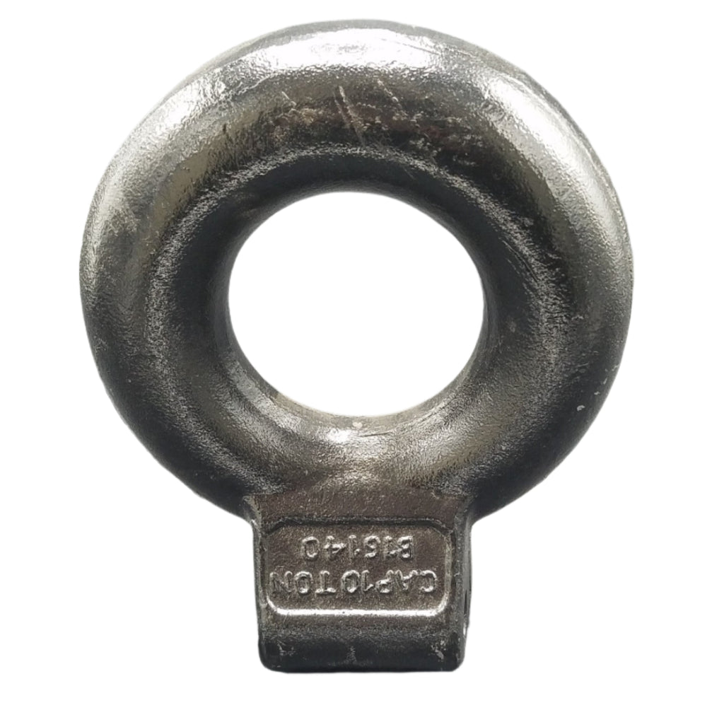 3" Adjustable Pintle Coupler Lunette Eye Trailer Hitch Forged Tow Ring Military (B16140BK)