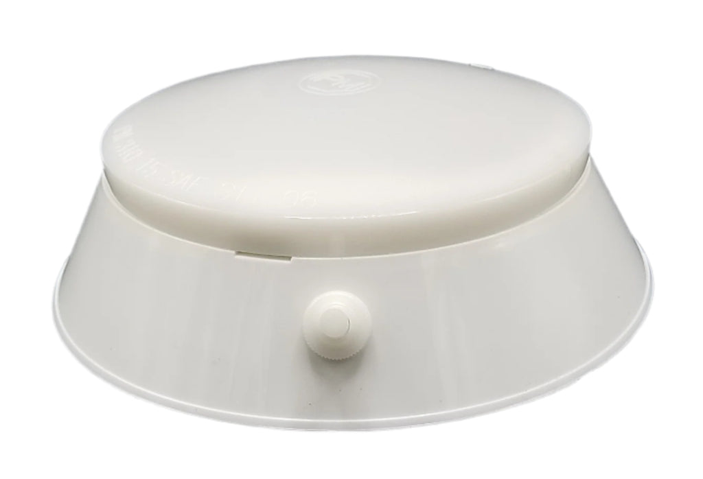 Peterson Dome and Porch Light w/ Switch 6-5/16" Diameter 2" Deep Self Grounding (V390S)