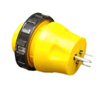 RV Twist Locking Power Cord Adapter Plug 30A Female to 30A Male (20-2084)