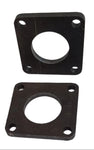 Pair (2) Backing Plate Brake Flanges 4 Hole 2.53" PH Fits 7200# / 8000# X Type (004-055-00-X2)
