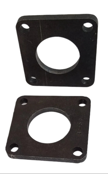 Pair (2) Backing Plate Brake Flanges 4 Hole 2.53" PH Fits 7200# / 8000# X Type (004-055-00-X2)