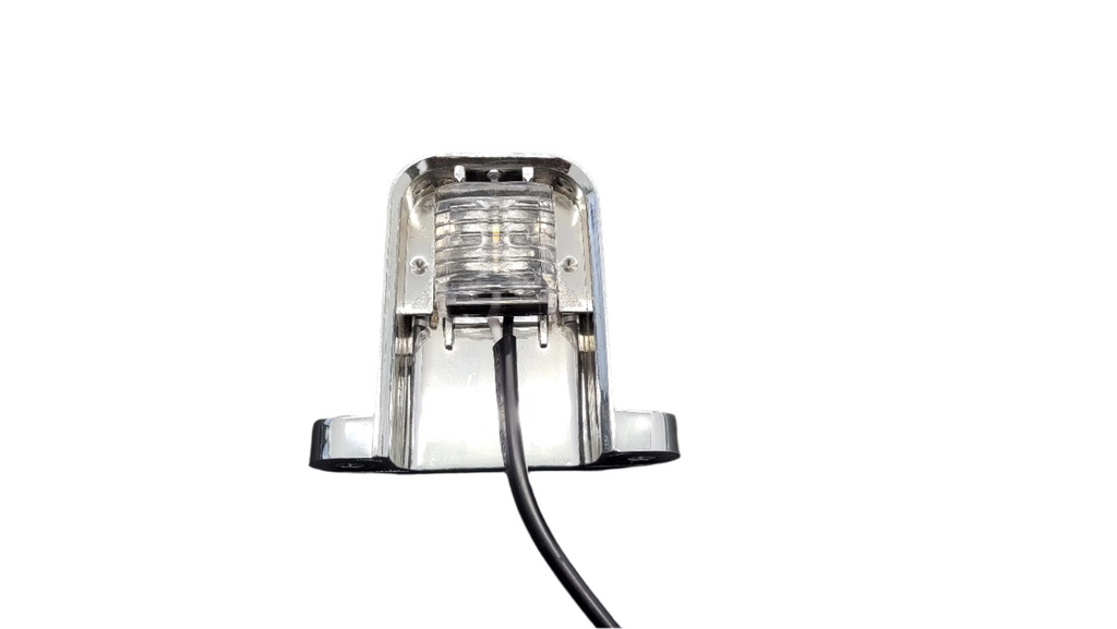 TecNiq LED License Plate Lamp Step Light CHROME Camper Trailer Map USA (L10-WC00-1)