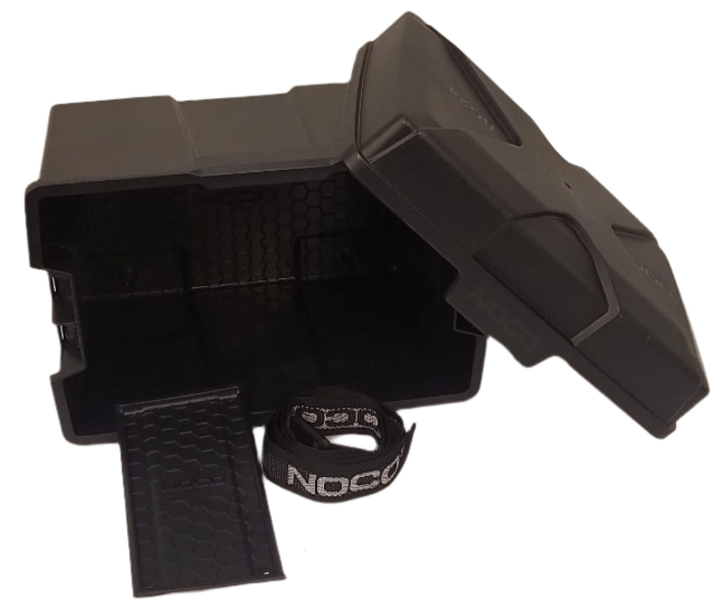 NOCO Black Battery Box with Snap On Lid for Group 24 Batteries Trailer Marine (HM300)