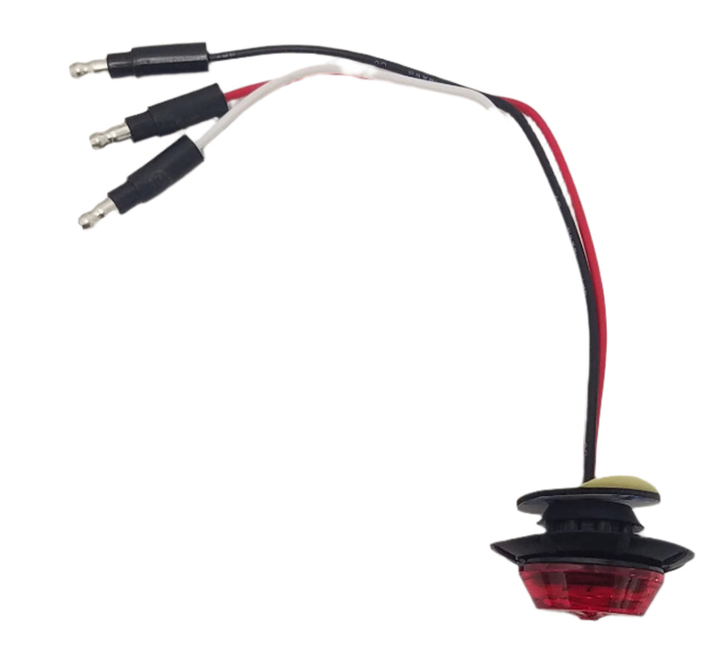 Maxxima 1.25" Round P2/P3/PC2 Clearance Marker Red/Auxiliary Stop 3/4" Mounting 3 Wire (M09410RAS)