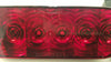 6 Oval Red LED Stop Turn Tail Steel Light Box Trailer Truck License Plate Holder (LBK6-LIC-R)