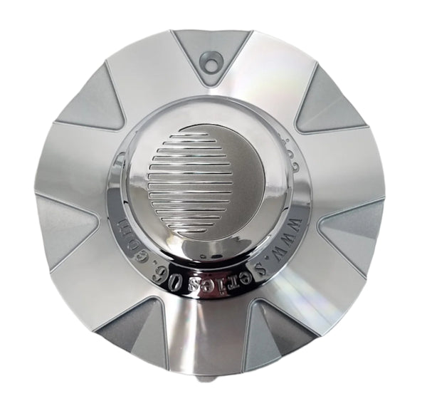Series 06 Silver Center Cap Cover 16" 7 Spoke Trailer Rim Tire Hi-Spec Wheel Camper (90092)