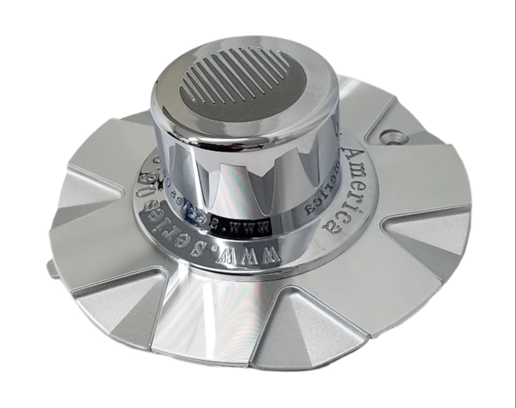 Series 06 Silver Center Cap Cover 16" 7 Spoke Trailer Rim Tire Hi-Spec Wheel Camper (90092)
