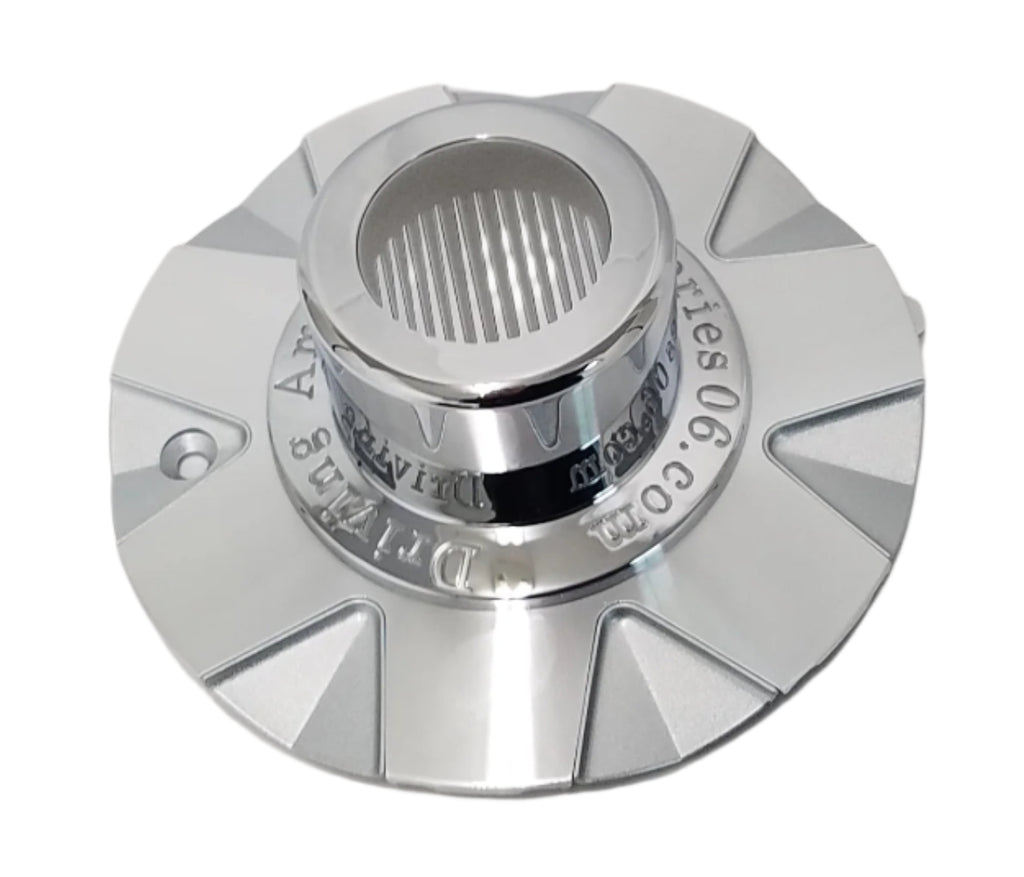 Series 06 Silver Center Cap Cover 16" 7 Spoke Trailer Rim Tire Hi-Spec Wheel Camper (90092)