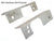 #10 Aluminum Side Mount Bracket Hanger Kit WITH BOLTS Left & Right Sides 3,500# Torflex Trailer Axles Dexter (3-304-305-B-KIT)