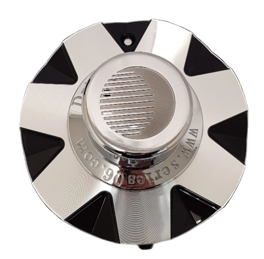 Black Series 06 Center Cap Cover 16" 7 Spoke Trailer Rim Tire Hi-Spec Wheel (90092B)