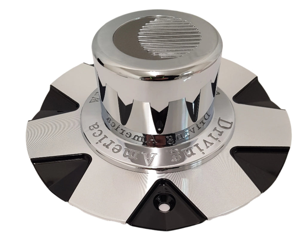 Black Series 06 Center Cap Cover 16" 7 Spoke Trailer Rim Tire Hi-Spec Wheel (90092B)